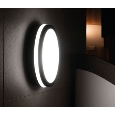 Plafoniera LED BENO N 18W NW-O-SE GR z czujnikiem ruchu 4000K barwa neutralna 1400lm IP54 Grafitowy 32948 KANLUX (32948)